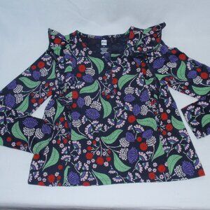 Tea Collection Long Sleeve Floral Top Blouse Sz 6